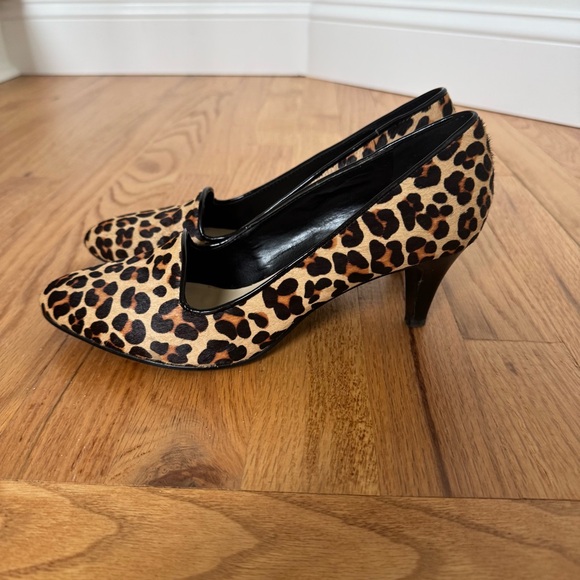 Nine West Leopard Print Heels Pumps Shoes - Picture 1 of 7